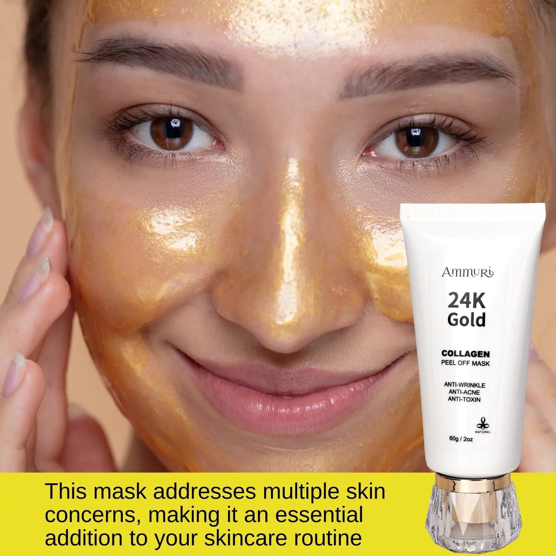 Ammuri Beauty 24K Gold Peel Off Mask for Radiant Skin-0